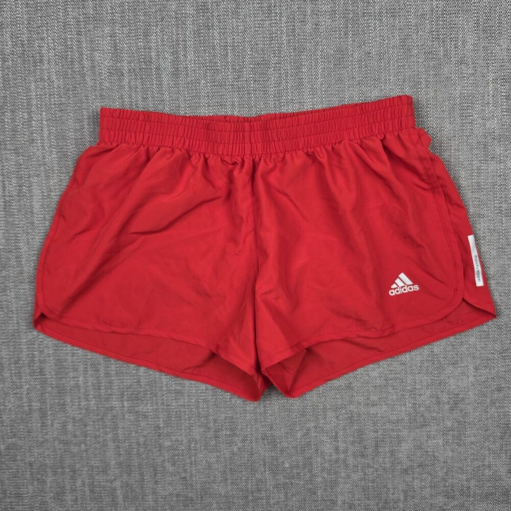 Adidas Womens Aeroready Red Running Shorts Size S 3 Inch Inseam Athletic Gym